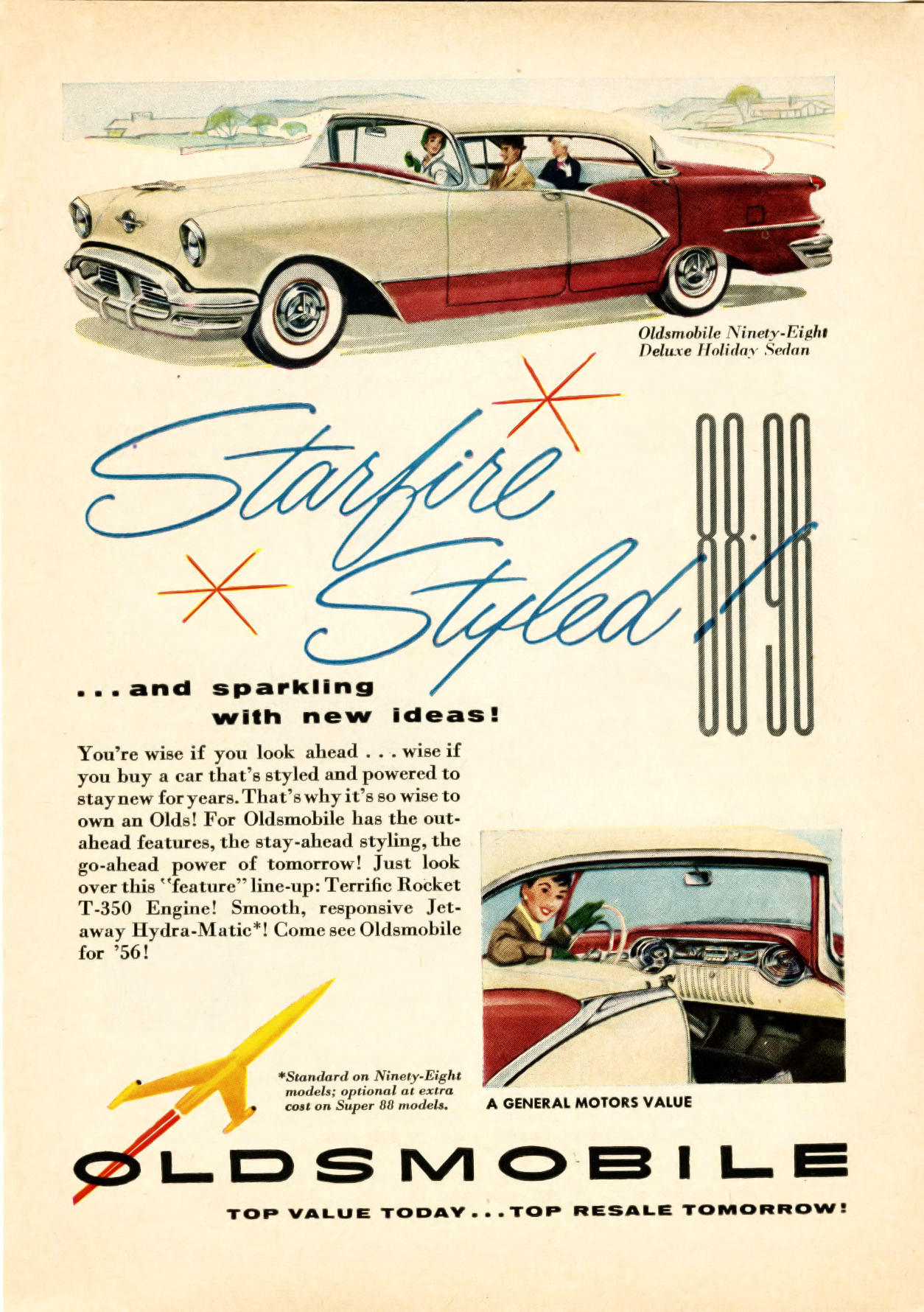 1956 Oldsmobile Auto Advertising